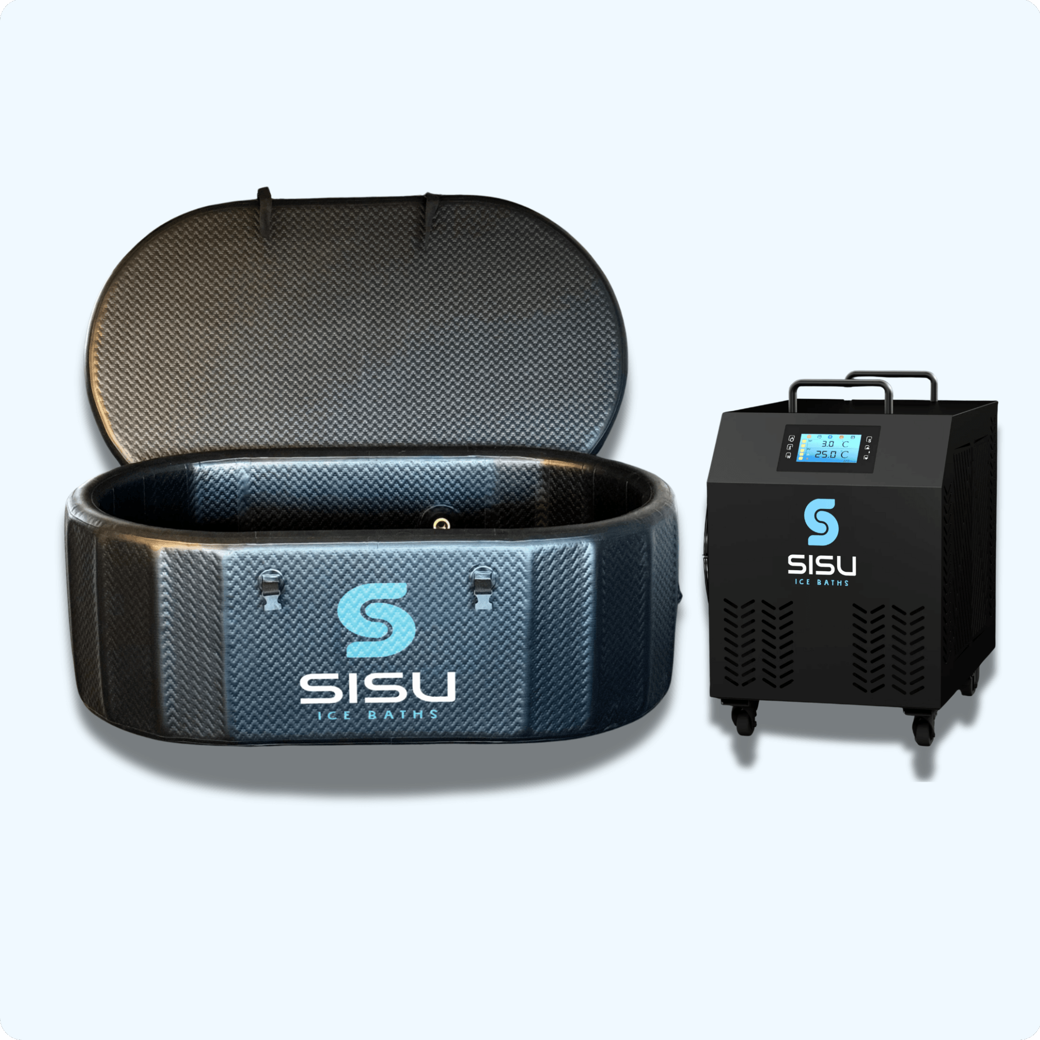 The Helsinki Professional Cold Plunge Tub with SISU Water Chiller Pro